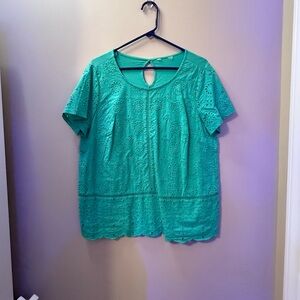 Green Lace Women's Top